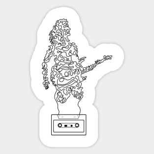 Guitar player Sticker